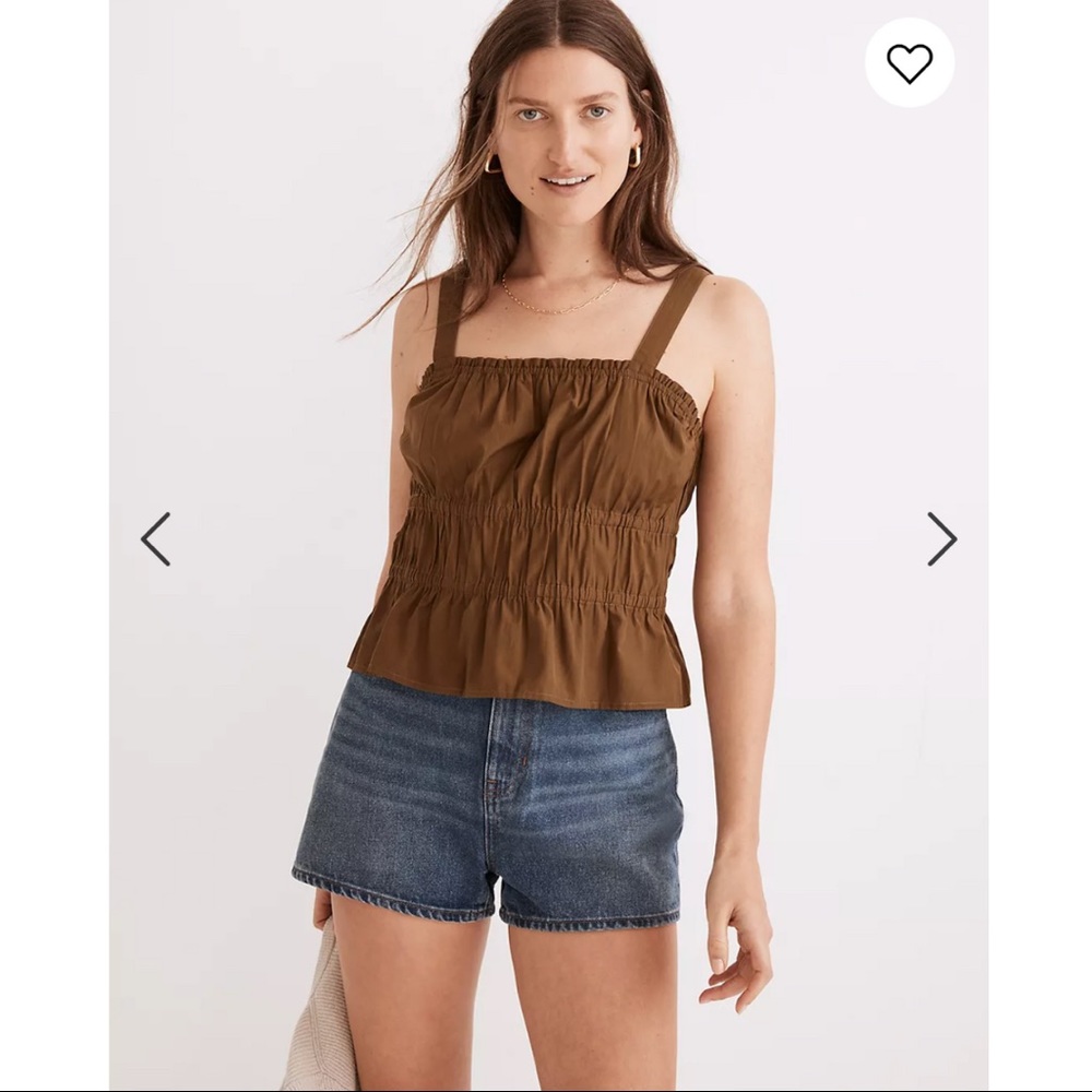 NWT peplum Tank Madewell